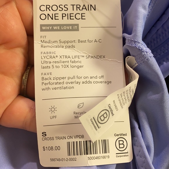 Athleta Cross Train One Piece Swimsuit XL - Picture 4 of 7